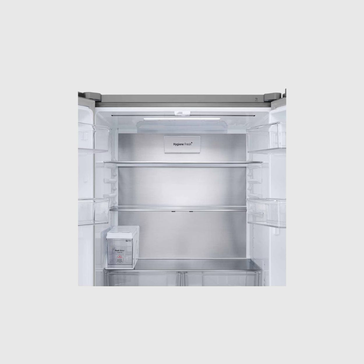 LG 612L French Door Fridge with InstaView & Water Dispenser in Black Glass Finish