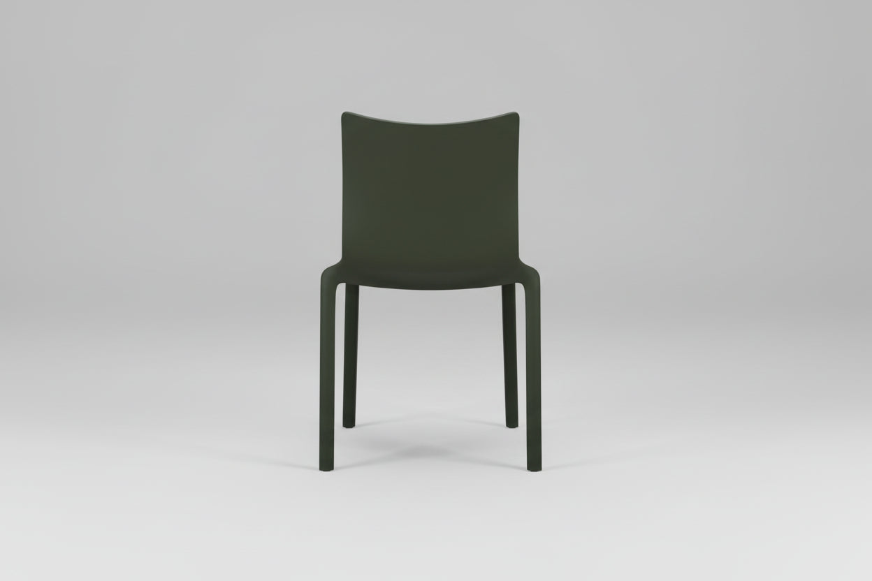 Black chair on a white background