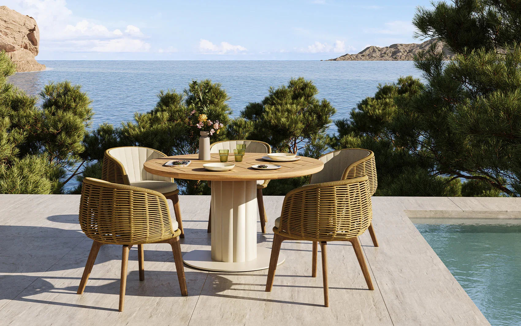 Dining Armchair (ALU base) - Bagel - Seating & Co
