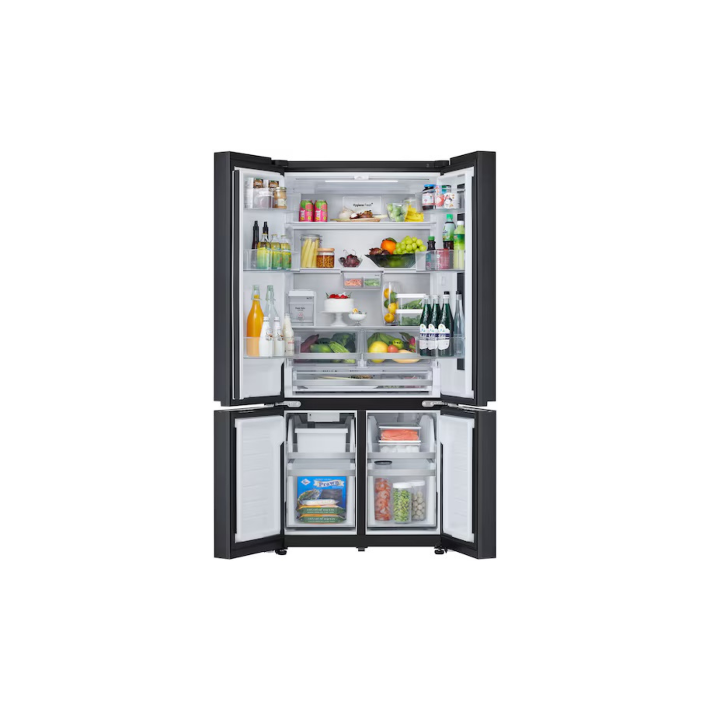 LG 612L French Door Fridge with InstaView & Water Dispenser in Black Glass Finish
