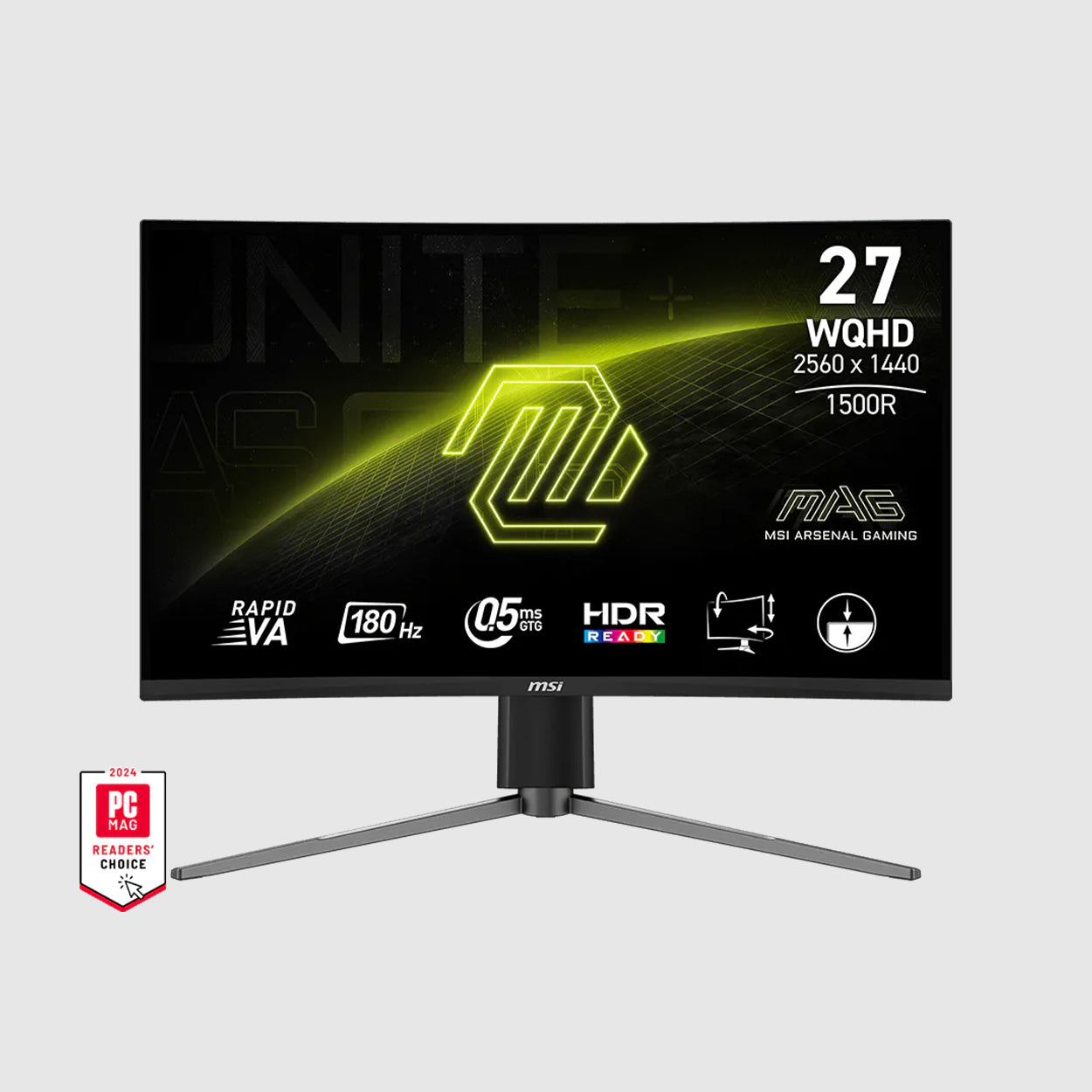 MSI 27" CURVED 2K GAMING MONITOR MAG 27CQ6PF