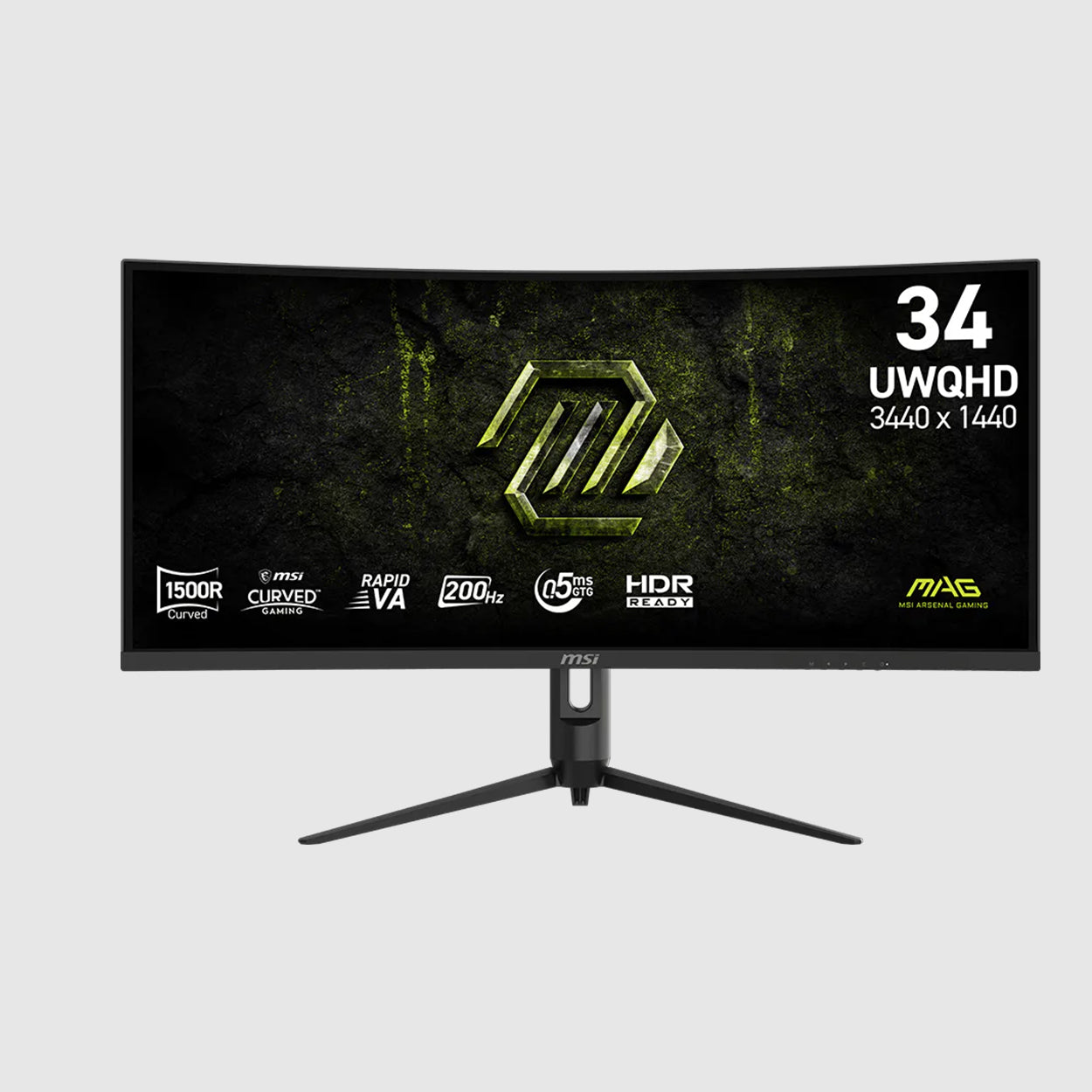 MSI 34" CURVED UWQHD GAMING MONITOR MAG 342CQRF E20