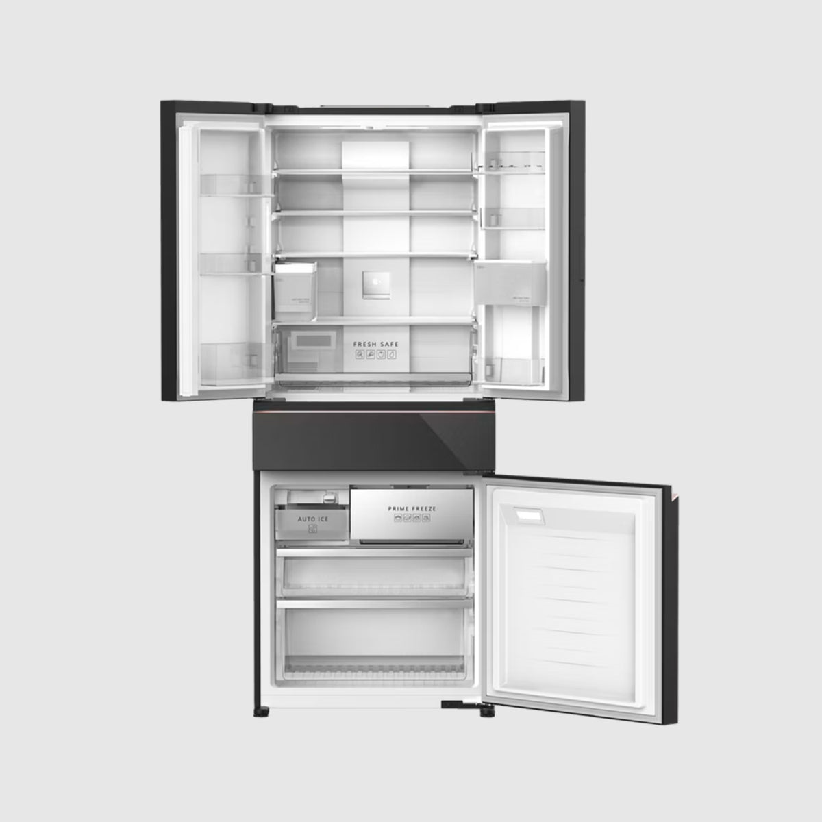 Panasonic 540L, 4 doors, Glass Door, Inverter, Water Dispenser, Auto Ice,  Nanoe X