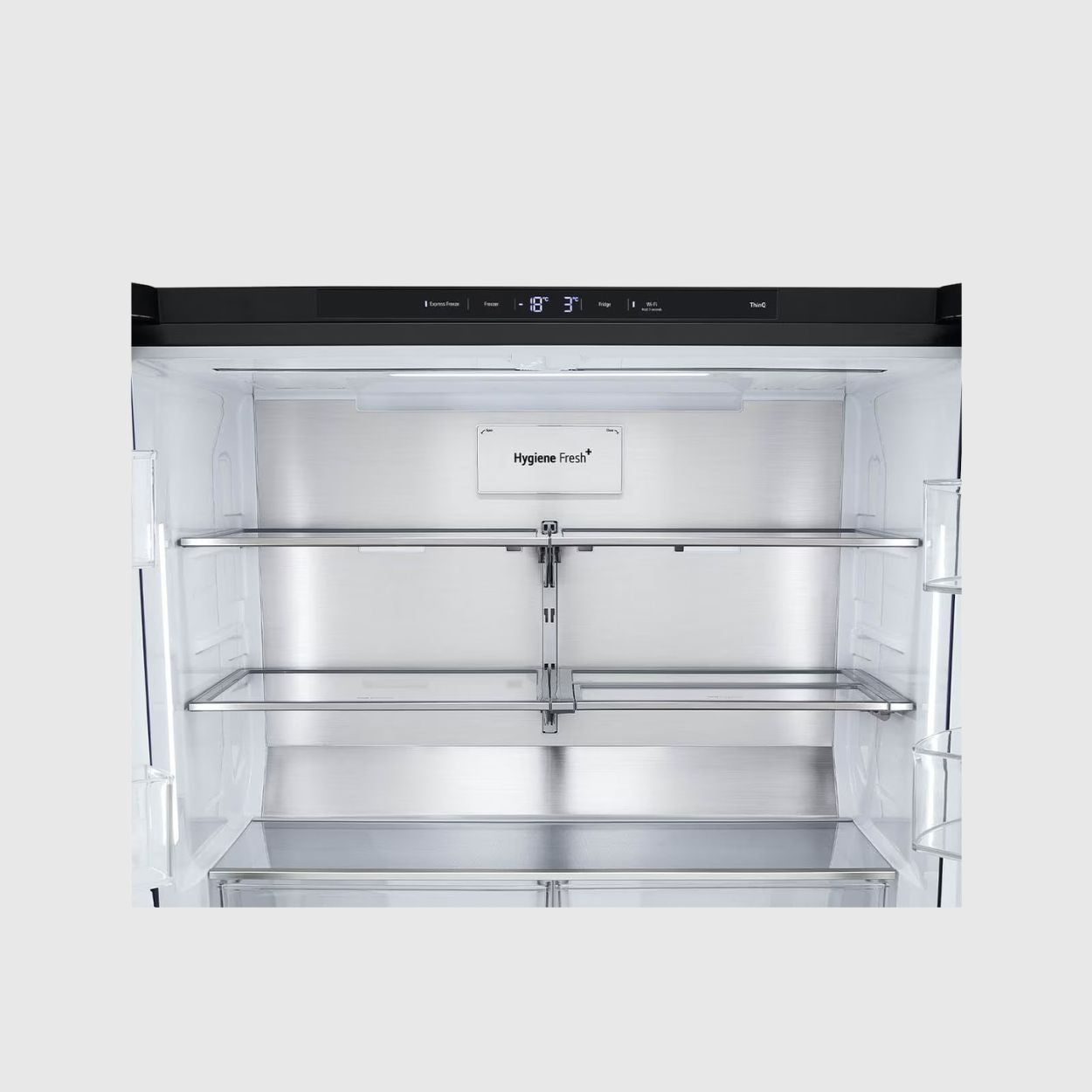 LG 601L French Door Fridge with InstaView in Matte Black Finish
