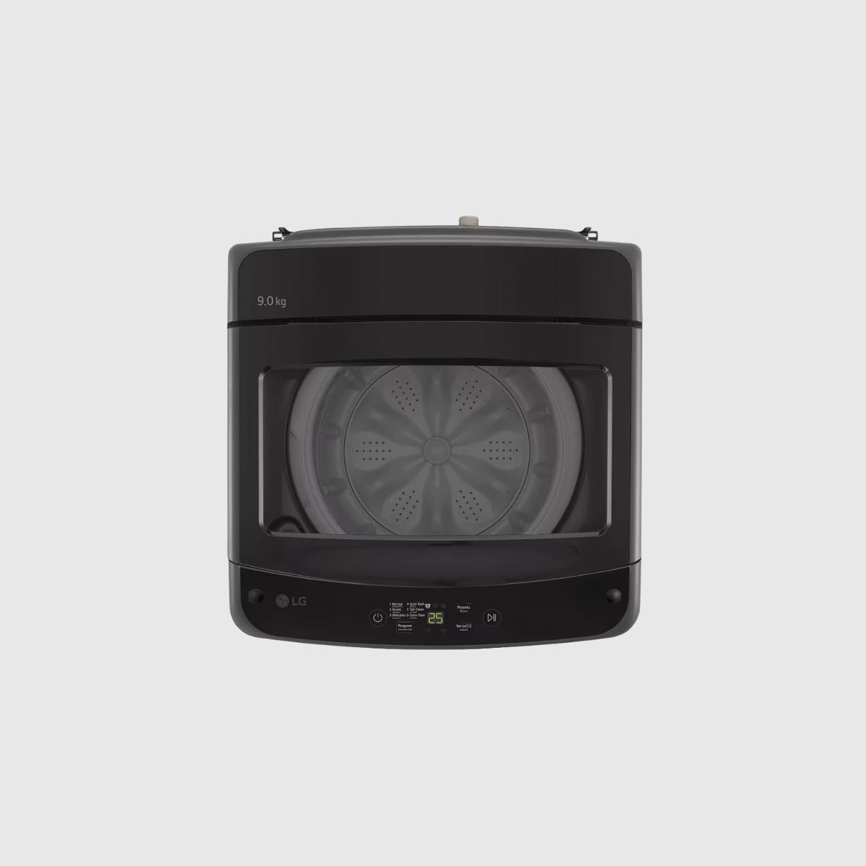 LG 9KG, Top Load Washing Machine in Middle Black